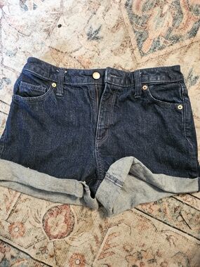 Universal Thread Dark Blue Denim Roll Cuff Shorts